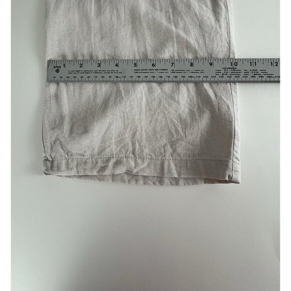 Old navy Womens Pants Size Large Tan Linen Blend Pullon Causal Beach - Picture 9 of 10